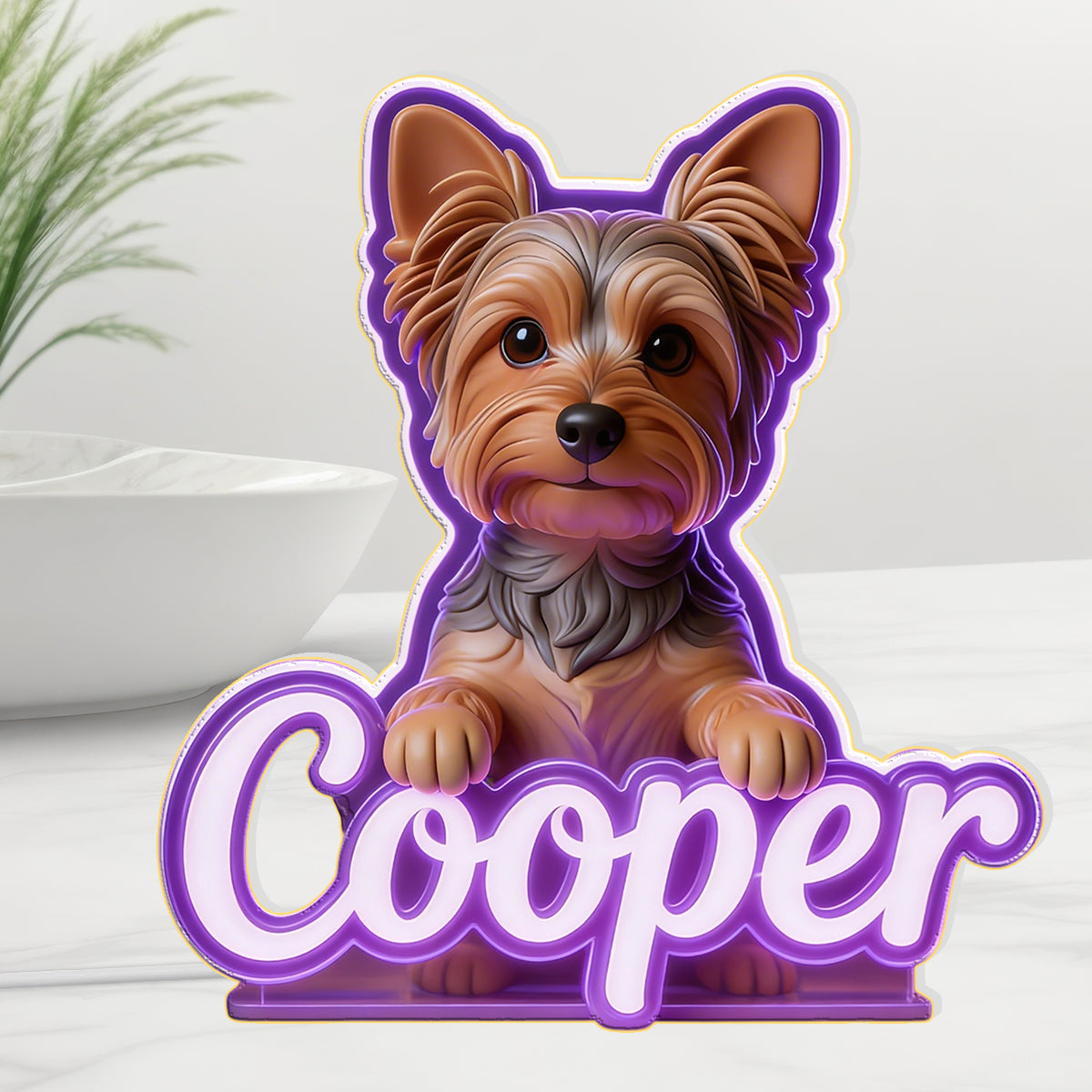 Custom Any Photo - Personalized Dog Acrylic LED Night Light