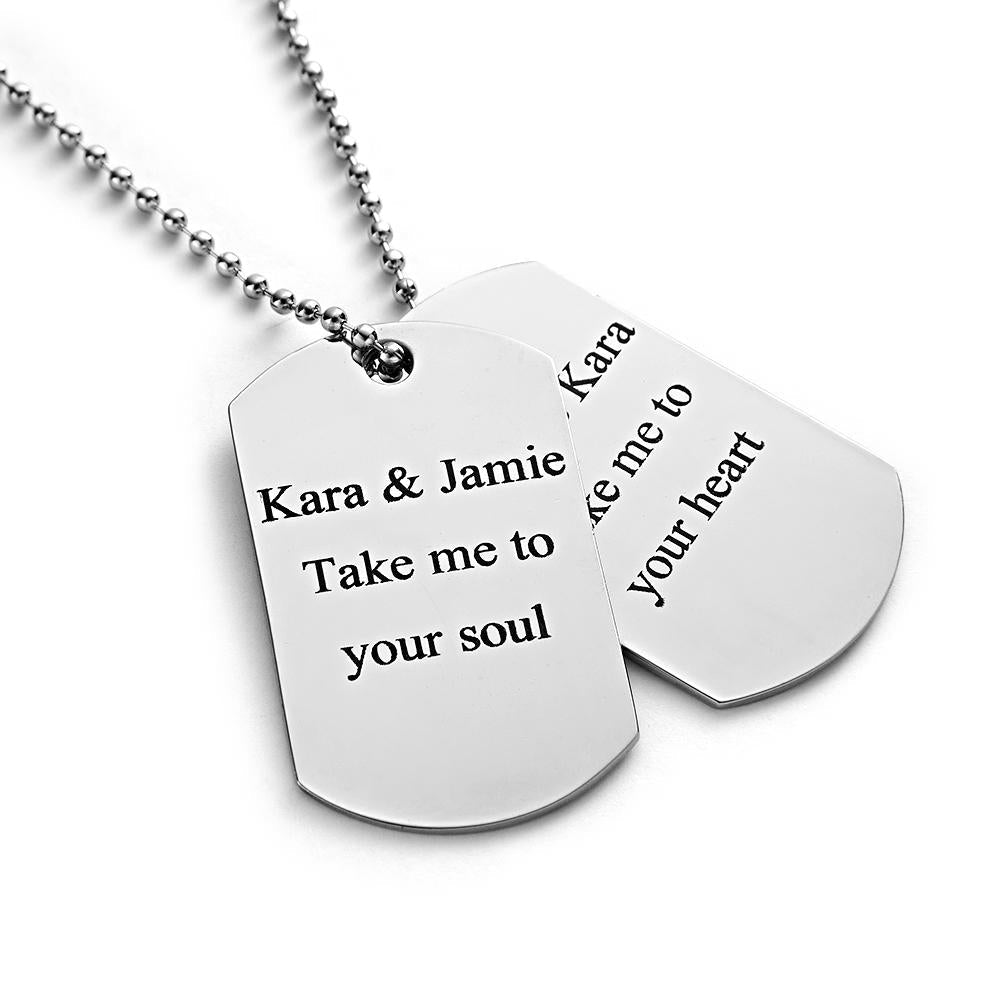 Any Photo - Personalized Double Dog Tag Necklace
