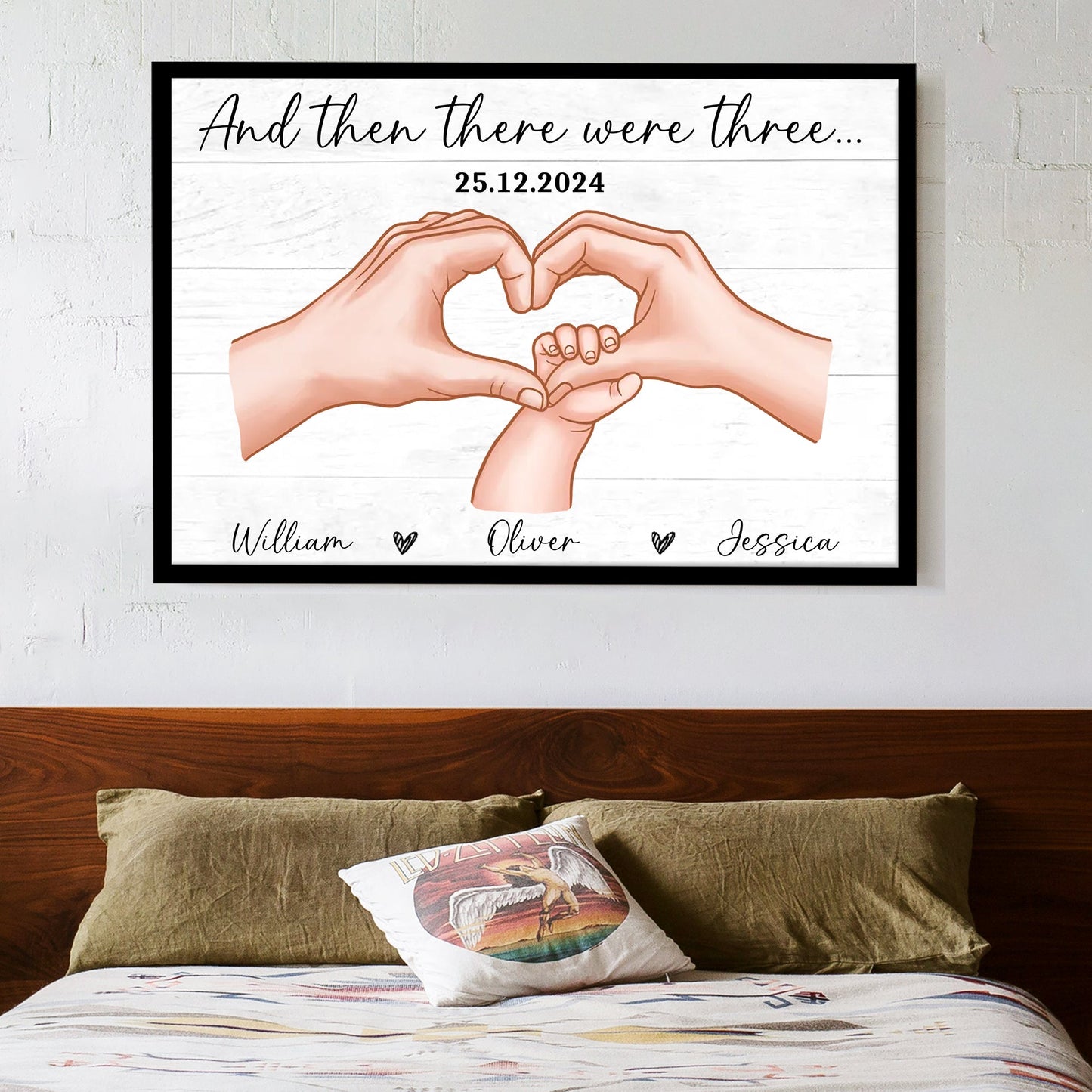 First-Time Parents Canvas: A Tribute to Love, Celebrating a Special Moment