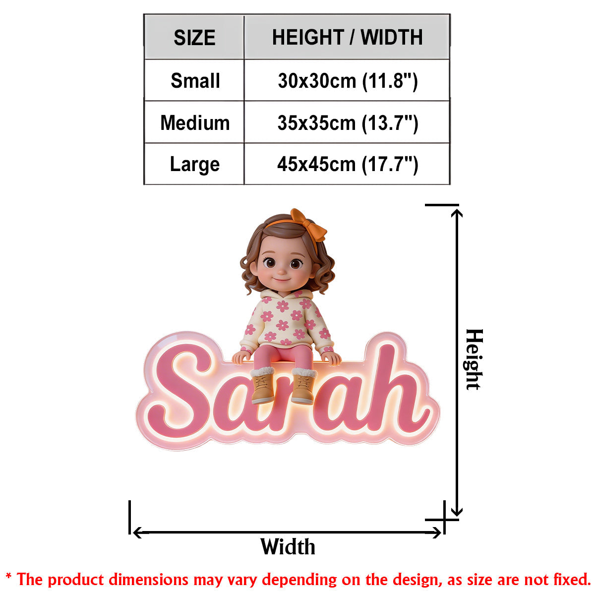 Any Photo - Personalized Kid LED Light Acrylic Sign