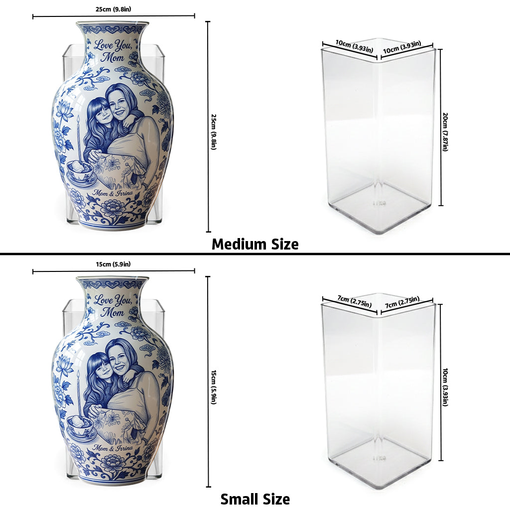 Custom Chinoiserie Style Gift For Mother/ Grandma/ Wife... - Personalized Mother Acrylic Pot