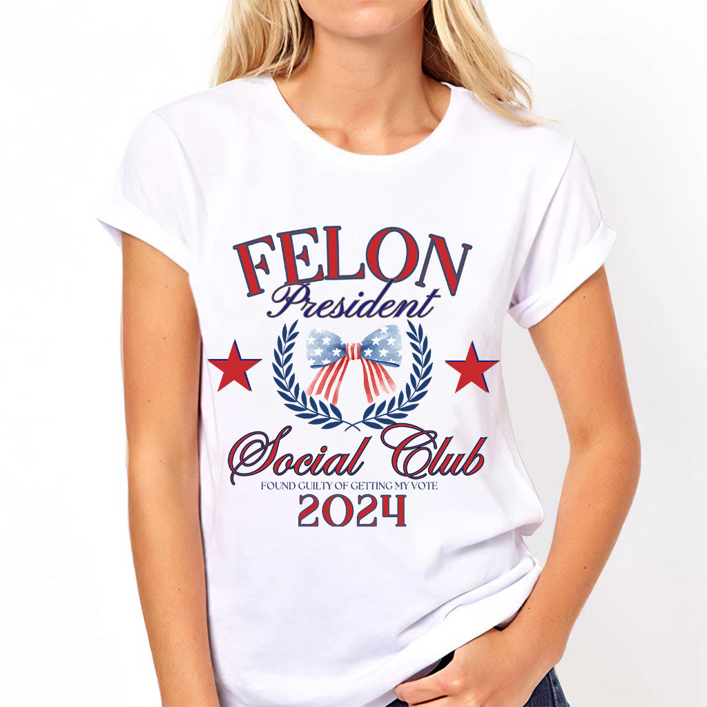 FeI0n President Social Club Tshirt, President Trump Coquette Shirt, President 2024 Shirt, Republican Shirt, America Shirt