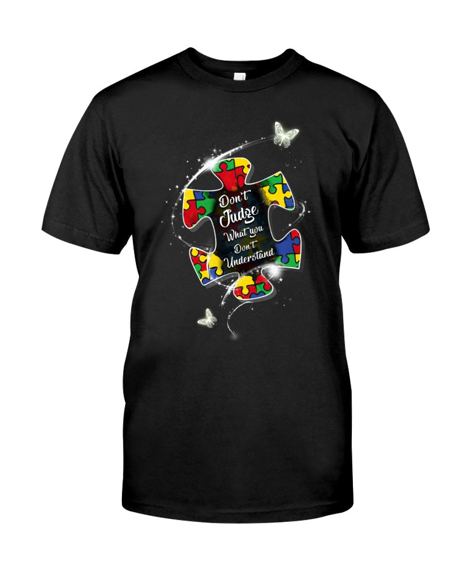 Autism Don't Judge Autism Awareness T-shirt and Hoodie