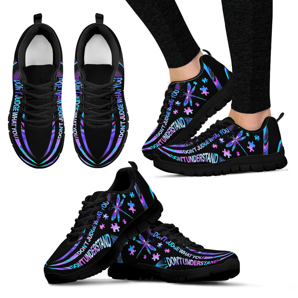 Don't Judge What You Don't Understand Autism Awareness Sneakers 0622
