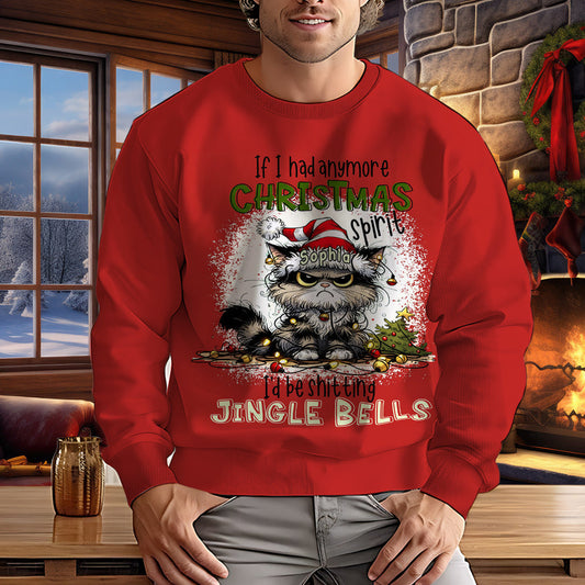 Christmas Spirit - Personalized Christmas Ugly Sweater