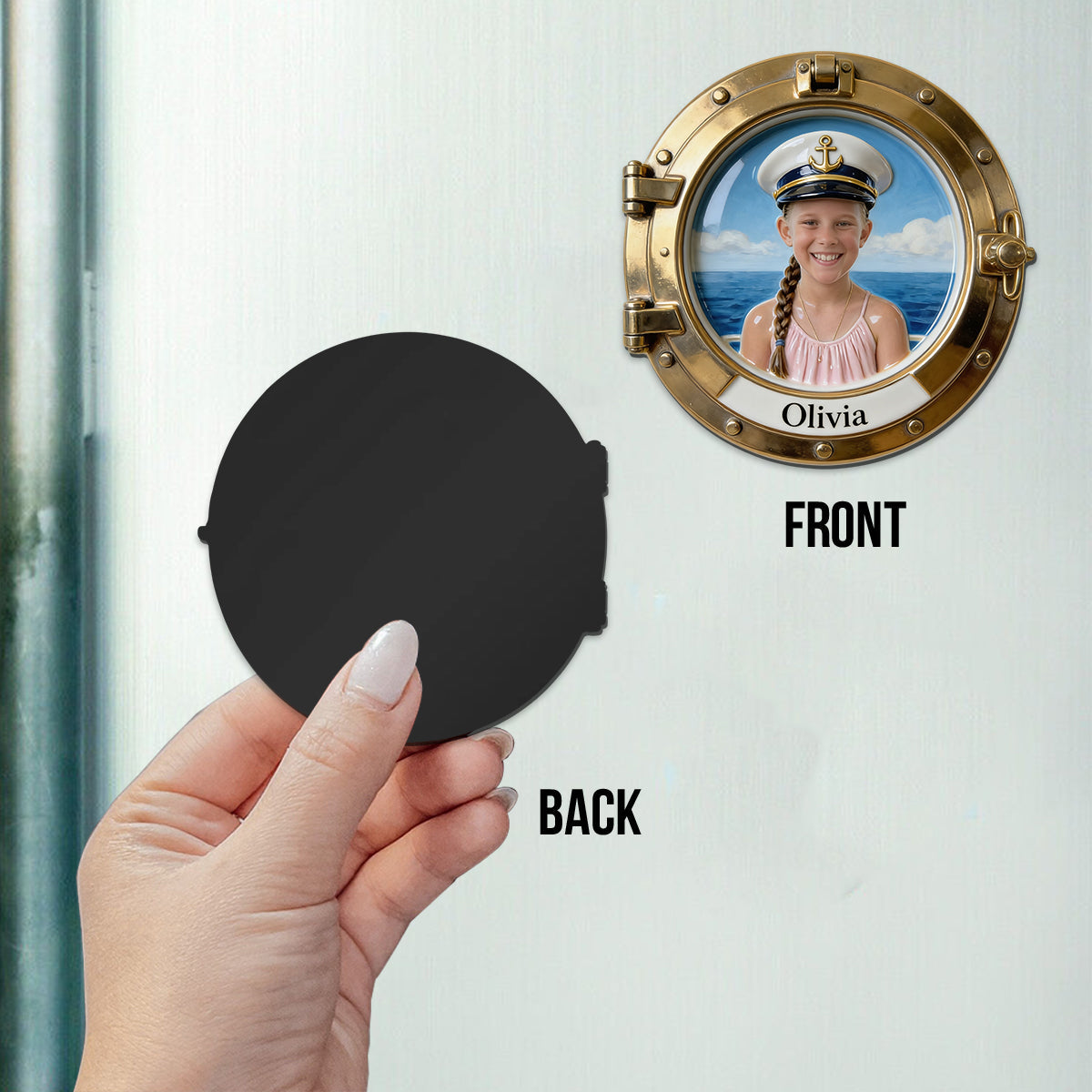 Cruise Door Magnet Captain - Personalized Cruising Magnet