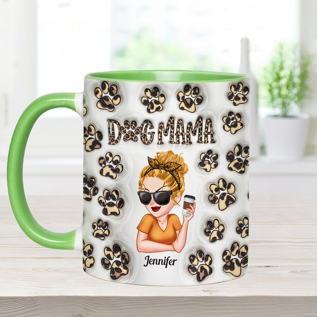 Baby Highland Cow Western Style - Personalized Dog Accent Mug