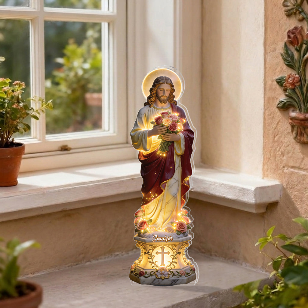 Heavenly Blessings Solar Garden Lights - Personalized Christian Solar Acrylic Light