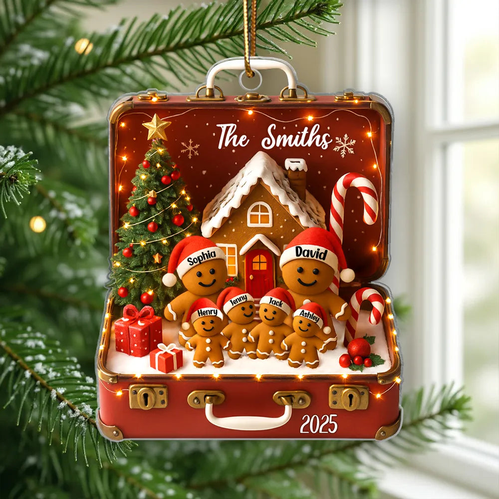 Personalized Acrylic Ornament with Clear Print Design, Home Décor Accent and Festive Touch, A Heartwarming Gift Choice