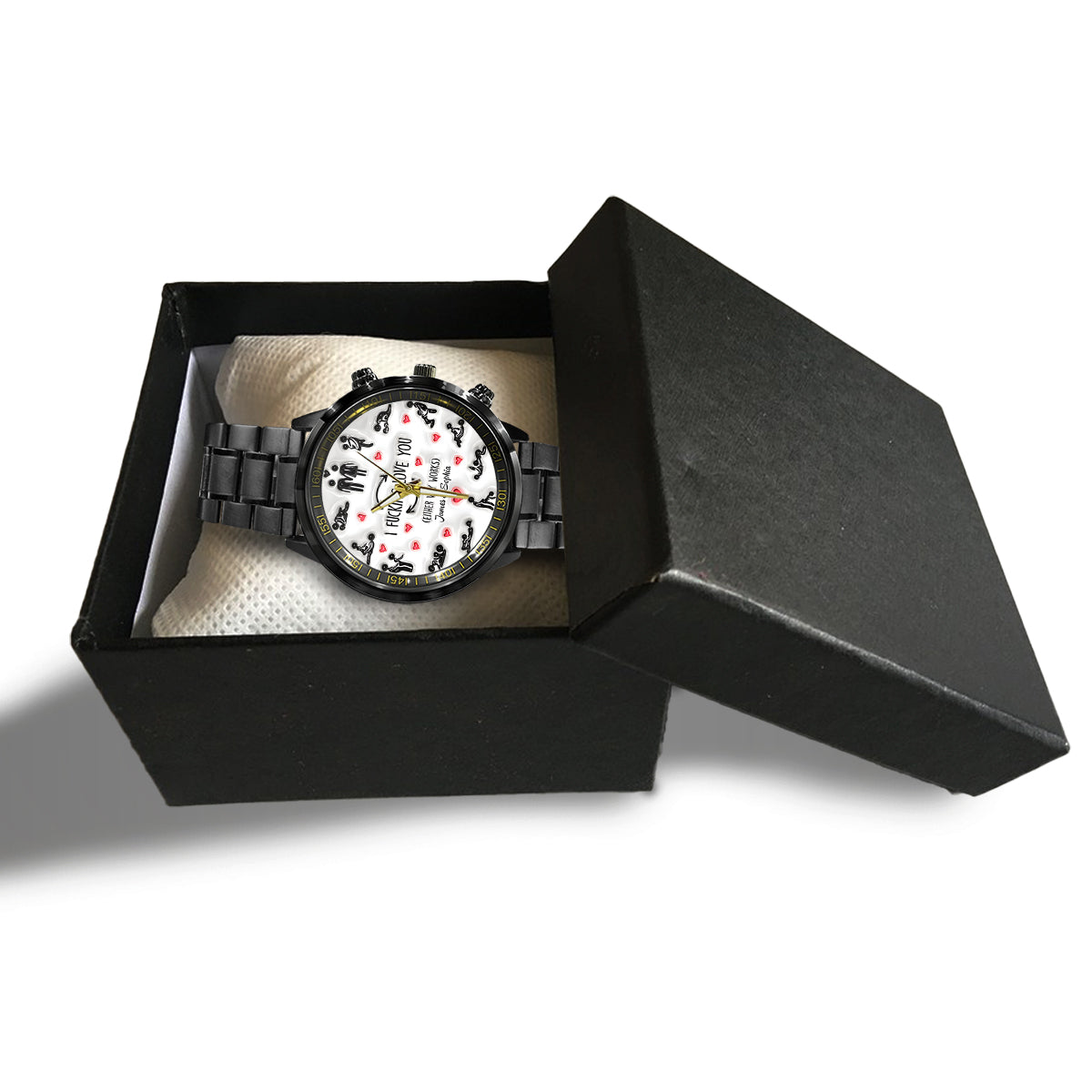 I Love You - Personalized Couple Hand Watch