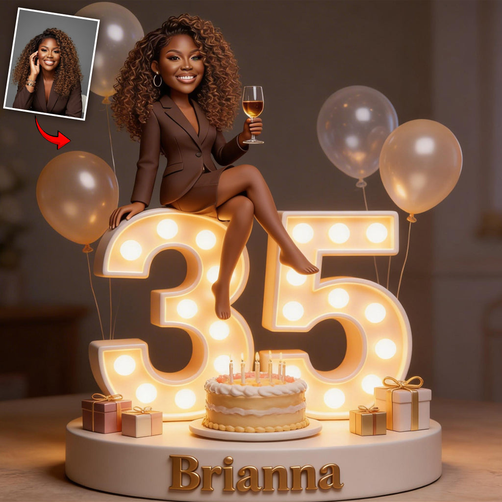 Any Drink, Custom Frome Photo - Personalized Birthday Custom Shaped Acrylic Plaque