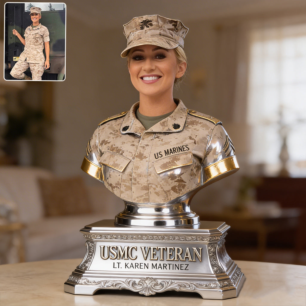 Custom Any Photo - Personalized Veteran Custom Shaped Acrylic Plaque
