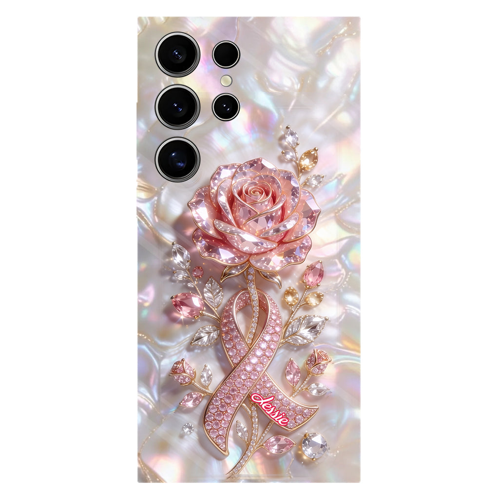 Faith Hope Love - Personalized Breast Cancer Awareness Full Print Phone Case