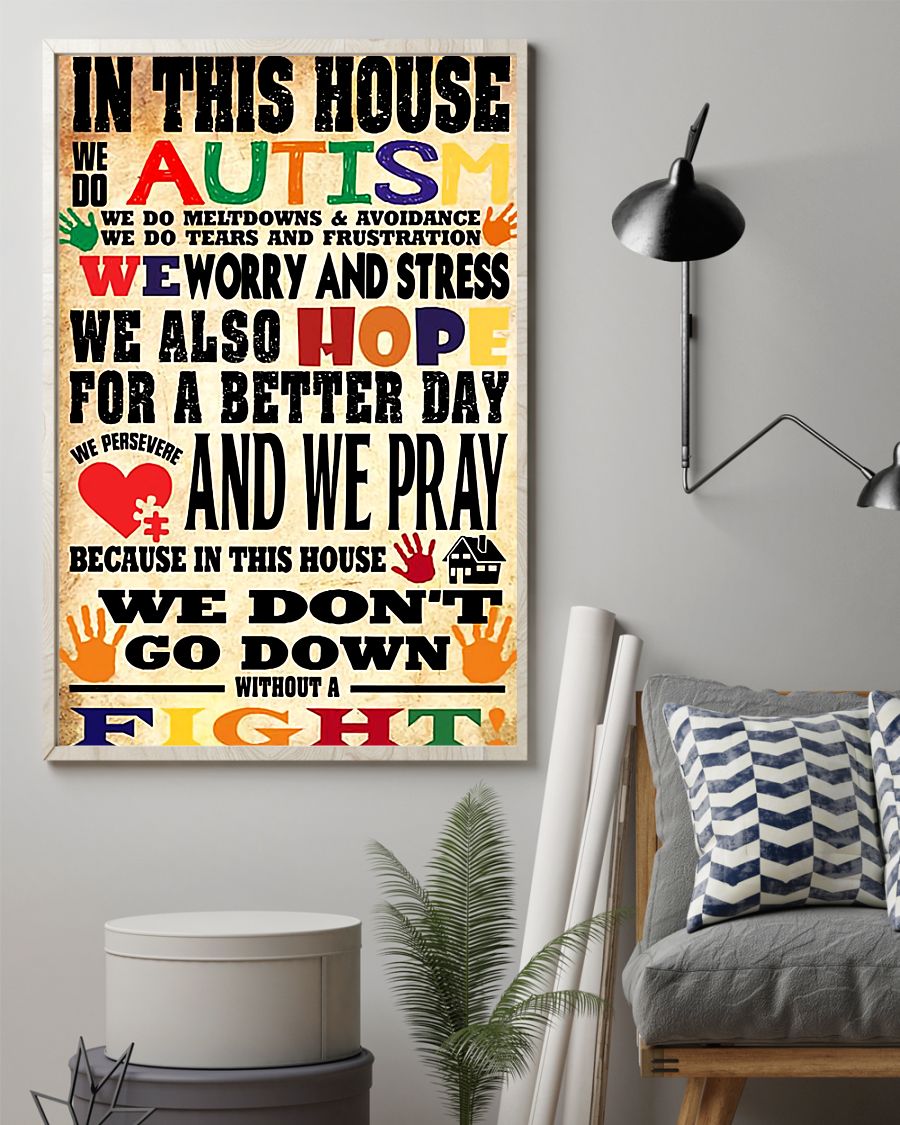 In This House We Do Autism - Autism Awareness Poster 0921