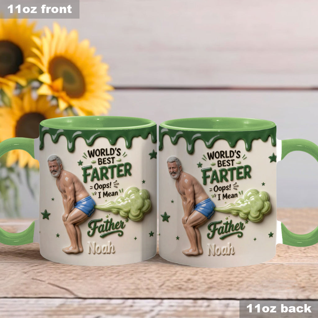 Best Farter Ever - Personalized Father Accent Mug & Coaster