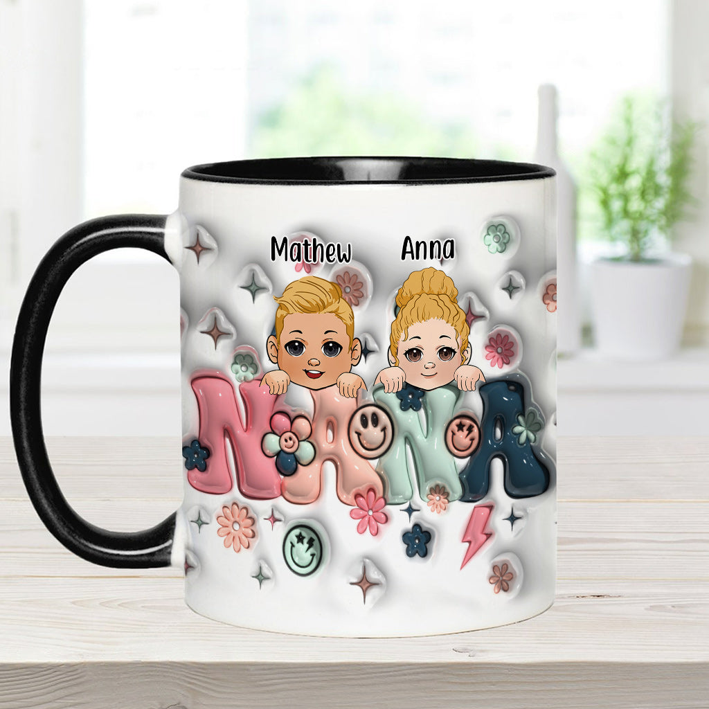 Best Grandma/Nana/Mimi Ever - Gift for grandma - Personalized Accent Mug