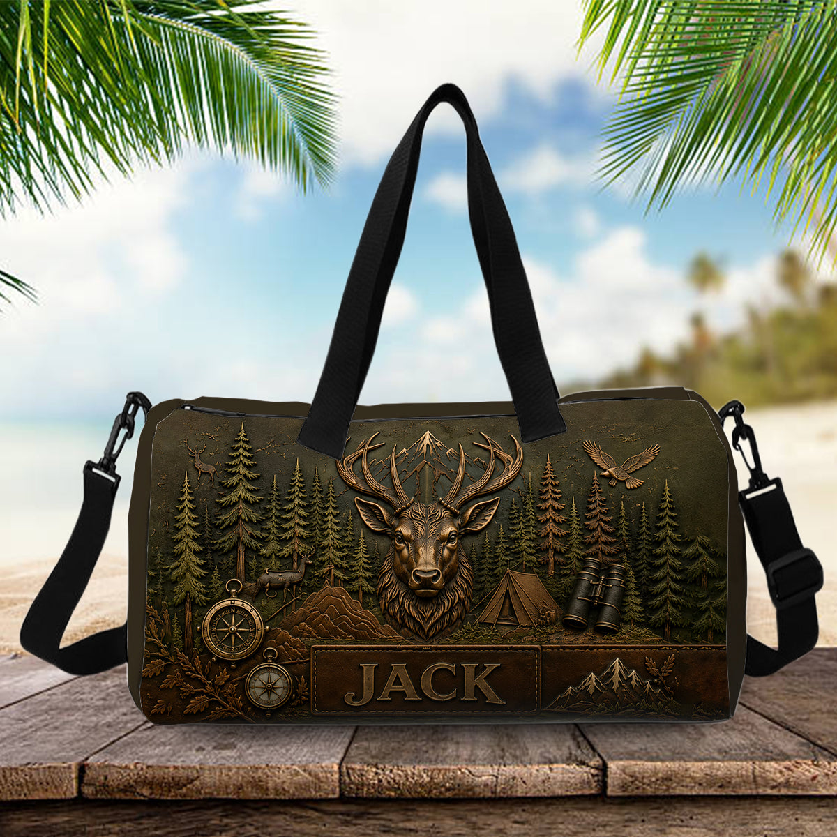 Deer Hunting - Personalized Hunting Duffle Bag