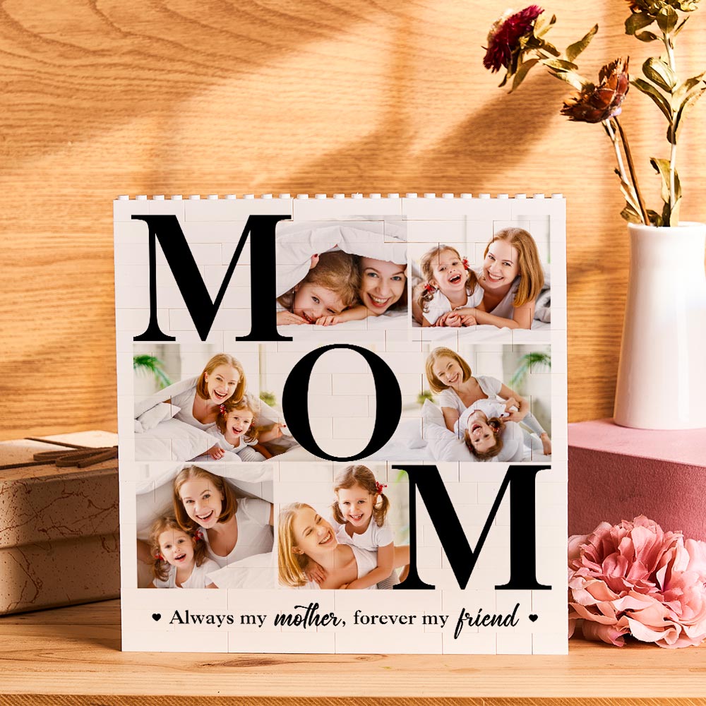 Always My Mother Forever My Friends - Personalized Mother Photo Building Block Puzzle