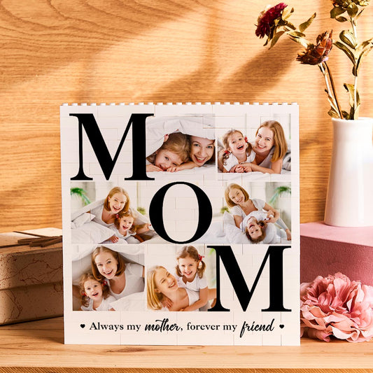 Always My Mother Forever My Friends - Personalized Mother Photo Building Block Puzzle