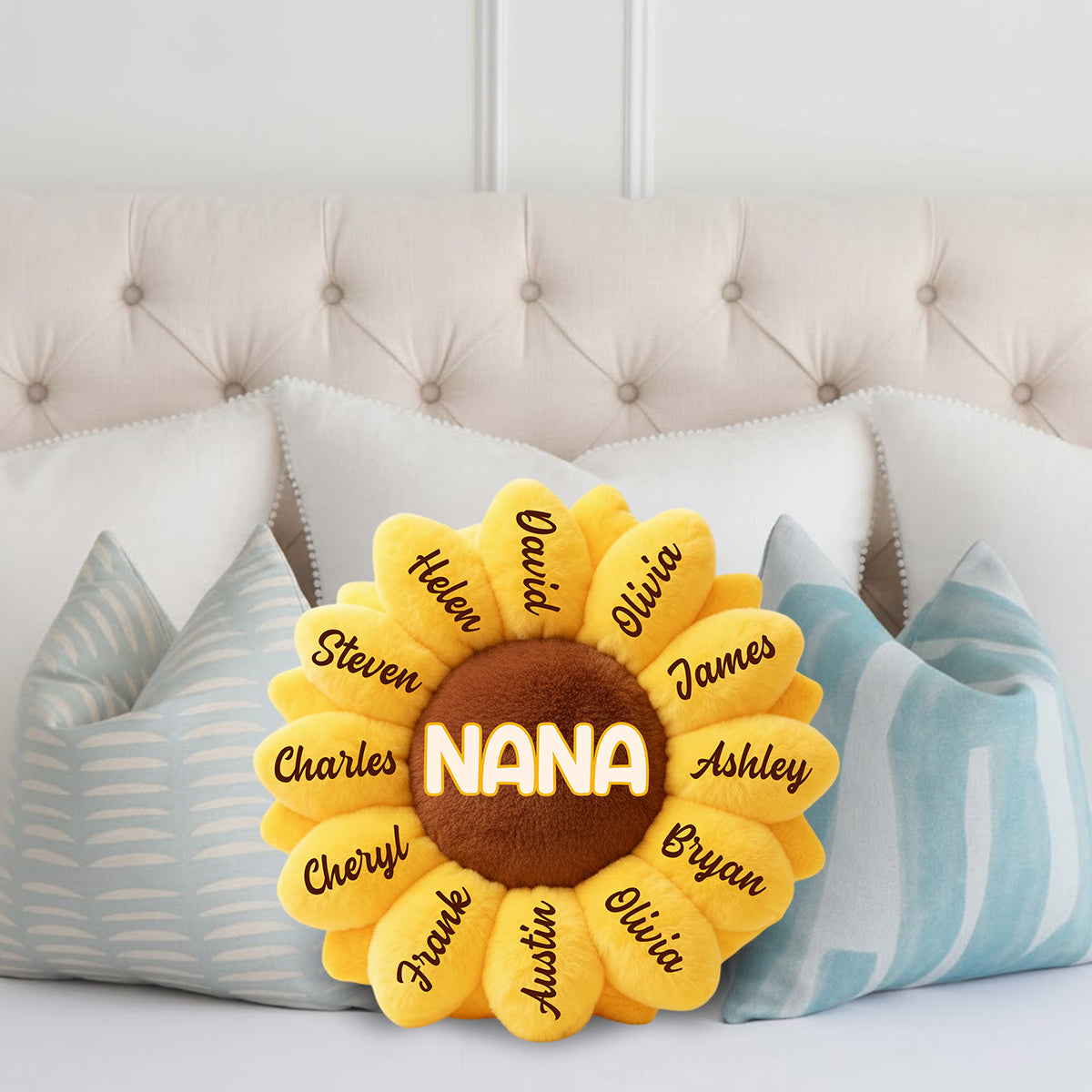 Best Nana Ever - Personalized Grandma Faux Fur Shaped Pillow