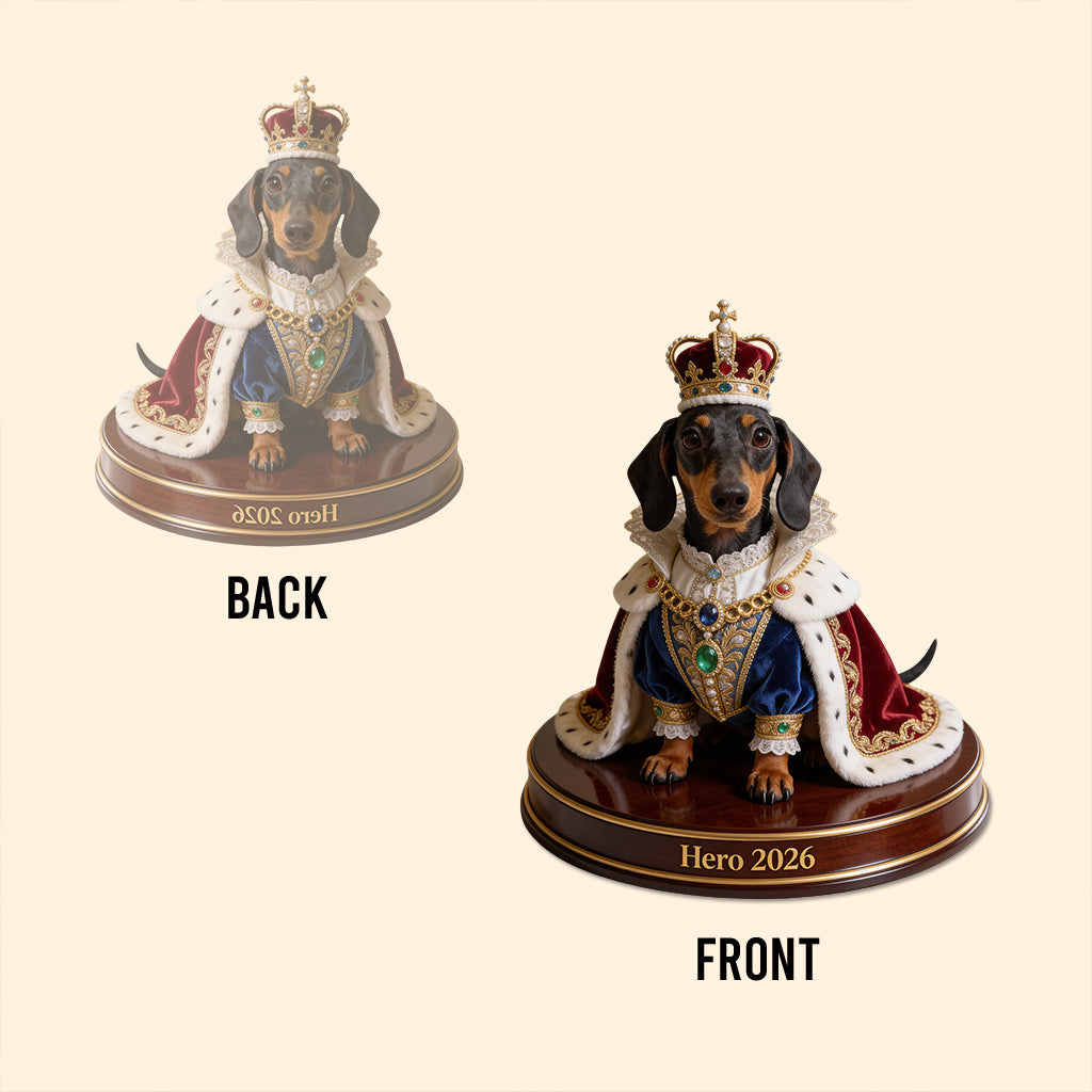 Custom From Any Photos, Royal Style, Pet Lovers Gift - Personalized Dog Custom Shaped Acrylic Plaque