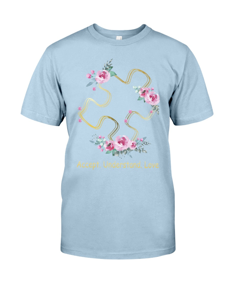 Accept Understand Love - Autism Awareness T-shirt and Hoodie 0520