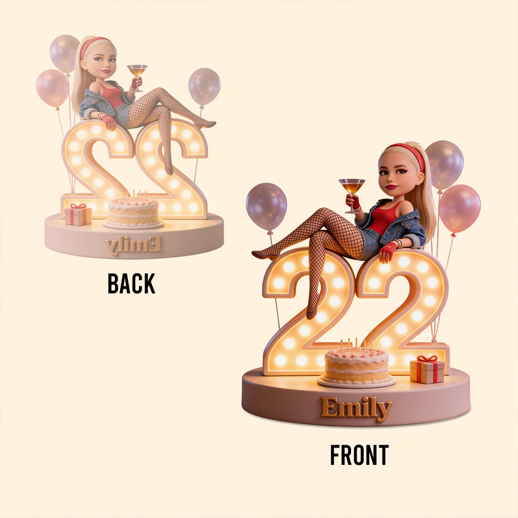 Any Drink, Custom Frome Photo - Personalized Birthday Custom Shaped Acrylic Plaque