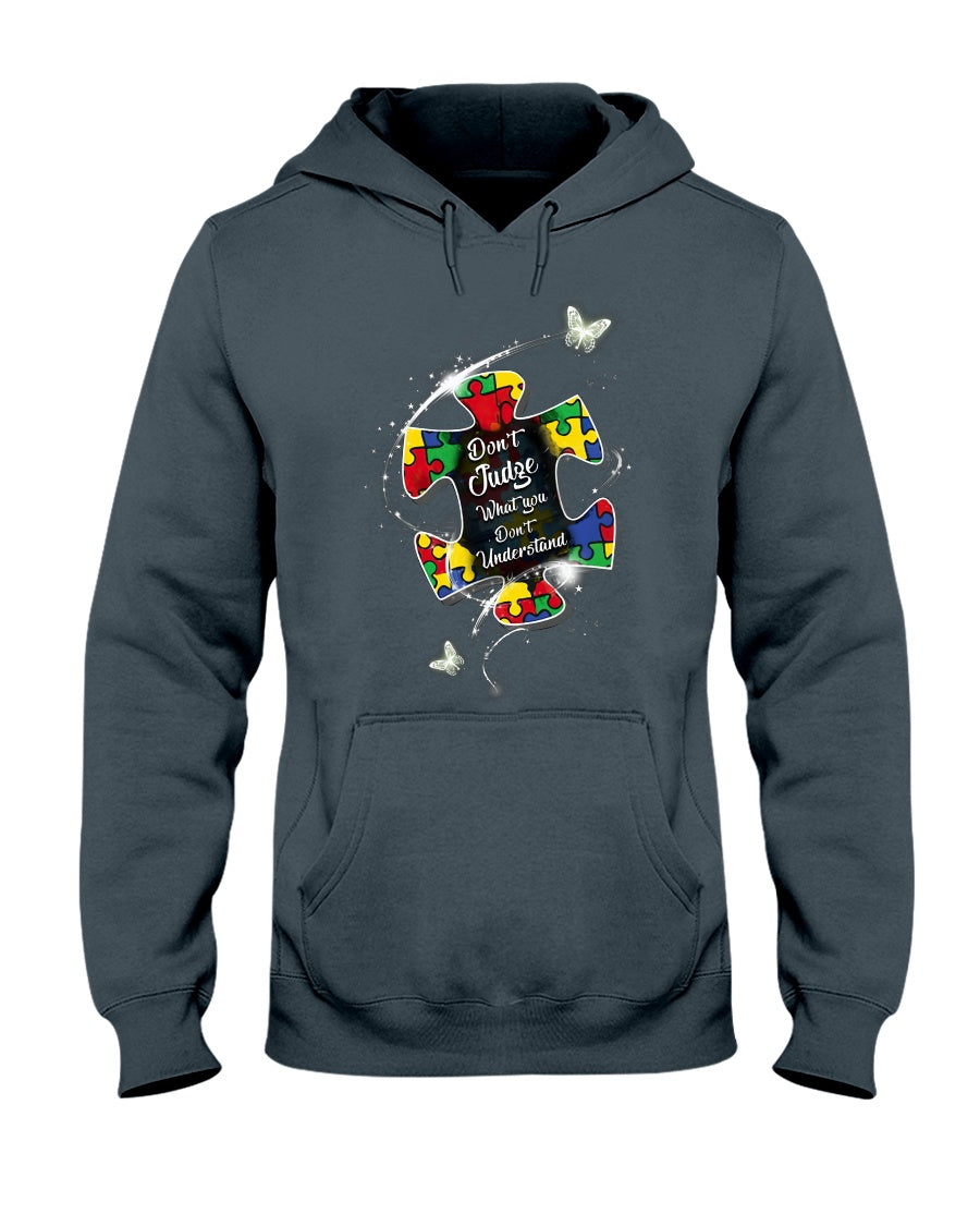 Autism Don't Judge Autism Awareness T-shirt and Hoodie