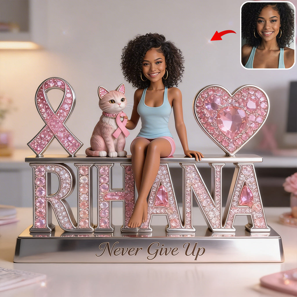 Breast Cancer Awareness - Personalized Breast Cancer Awareness Custom Shaped Acrylic Plaque