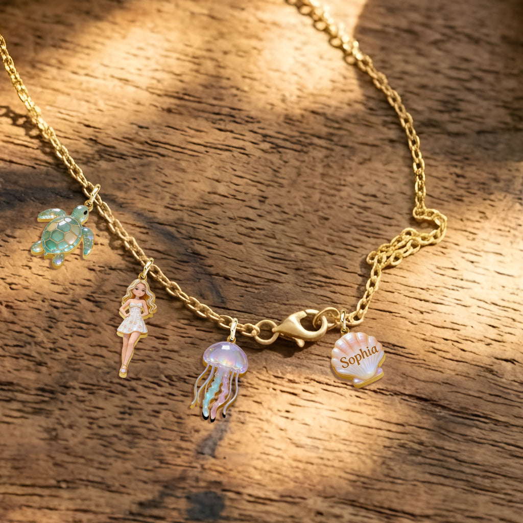 Custom Any Photo - Personalized Sea Lover Metal Necklaces With Pendants