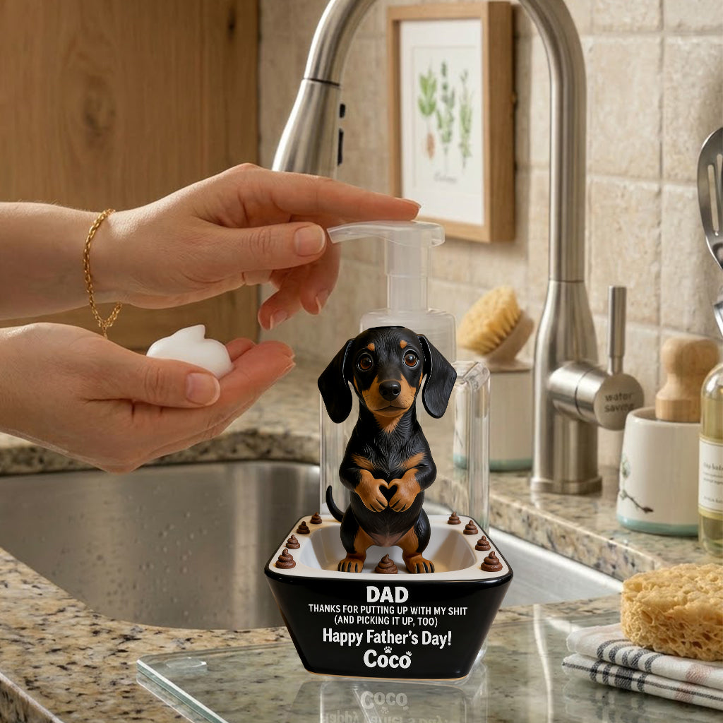 Dog Dad Father's Day Gifts, Thanks Daddy - Personalized Dog Pump Dispenser