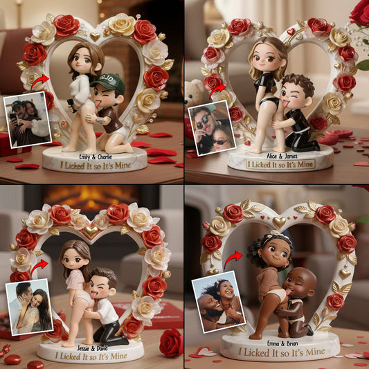 It's Mine - Personalized Spicy Couple Custom Shaped Acrylic Plaque
