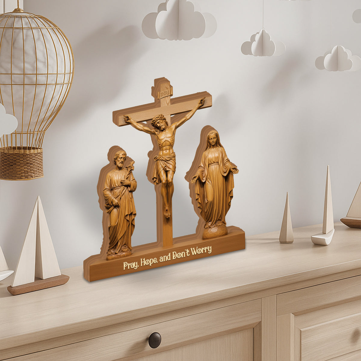 Catholic - Personalized Christian Custom Shaped Wood Plaque