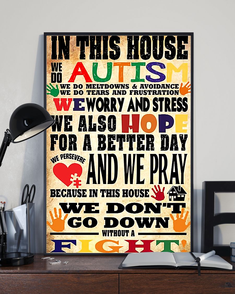 In This House We Do Autism - Autism Awareness Poster 0921