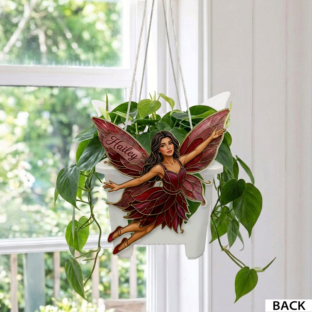 Custom Any Photo Garden Fairy - Personalized Gardening Hanging Pot