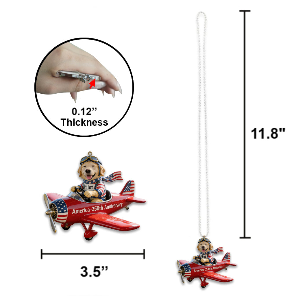 Happy Anniversary - Personalized Dog Car Ornament