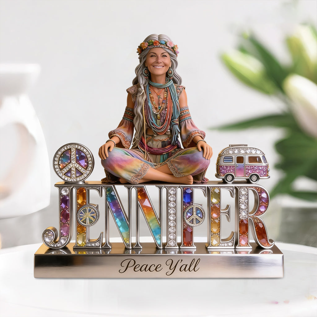 Hippie Souls - Personalized Hippie Custom Shaped Acrylic Plaque