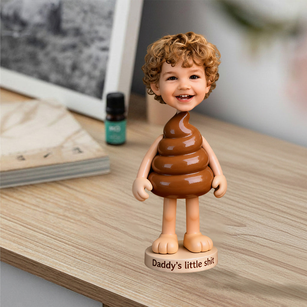 Grandpa Little Sh*t Funny Real 3D Custom - Personalized Grandpa Premium 3D Figurine