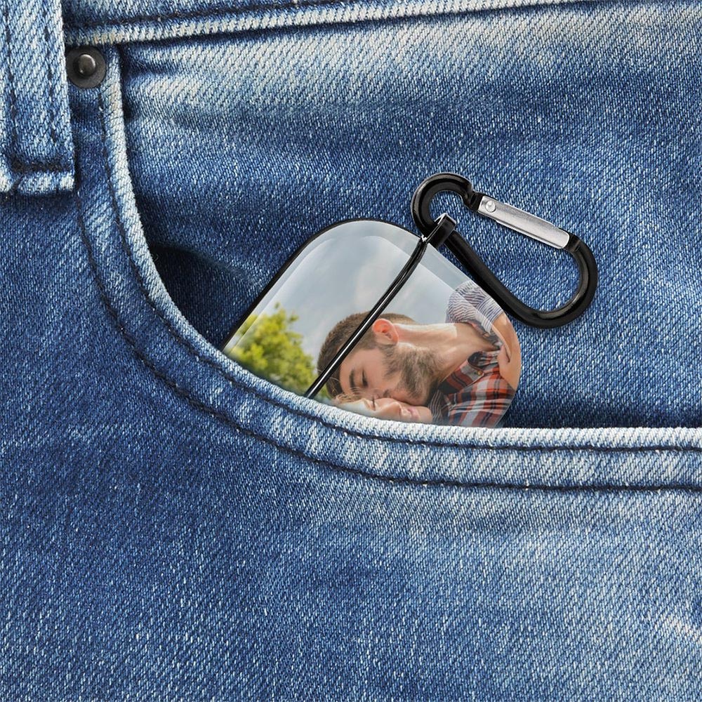 Custom Photo - Personalized Airpods 3 Case Cover With Keychain