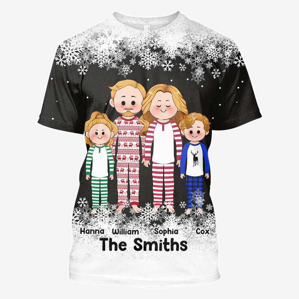 Cute Family - Personalized Family All Over Shirt