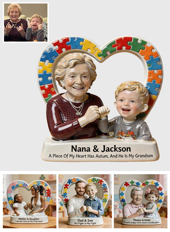 Autism Kid - Personalized Autism Awareness Custom Shaped Acrylic Plaque