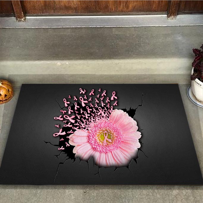 Faith Hope Love - Breast Cancer Awareness Doormat