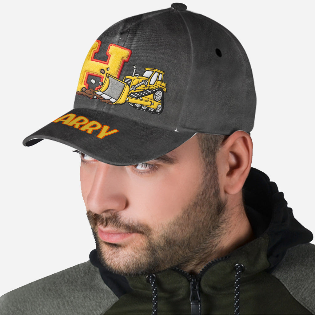 Alphabet Construction Vehicles - Personalized Kid Classic Cap