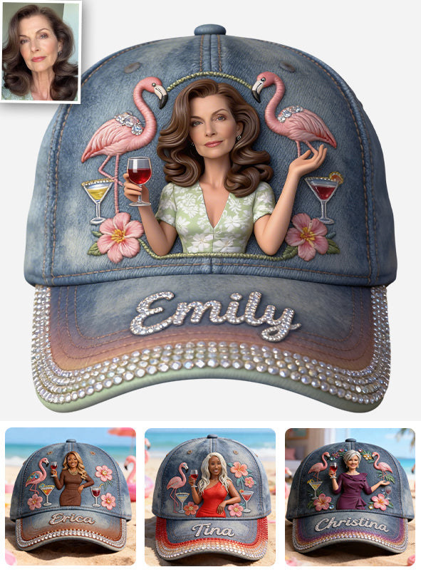 Custom Any Photo - Personalized Flamingo Classic Cap
