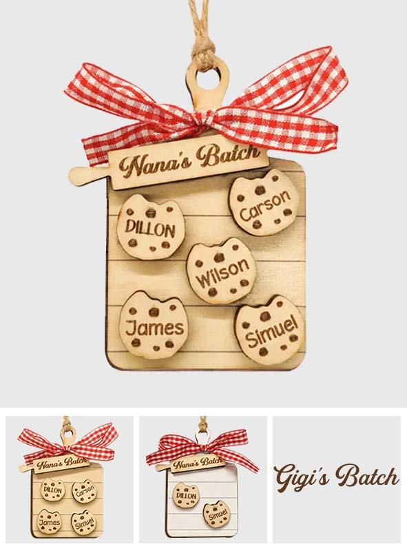 Grandma/Gigi/Nana's Batch - Personalized Grandma Family Gift Ornament
