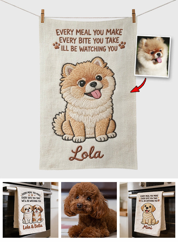 Funny Pet Kitchen Towel - Personalized Dog Towel