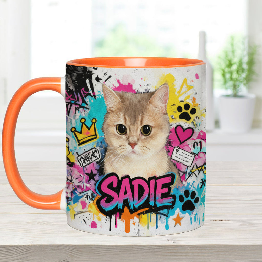 Custom Any Pet Photo - Personalized Dog Accent Mug