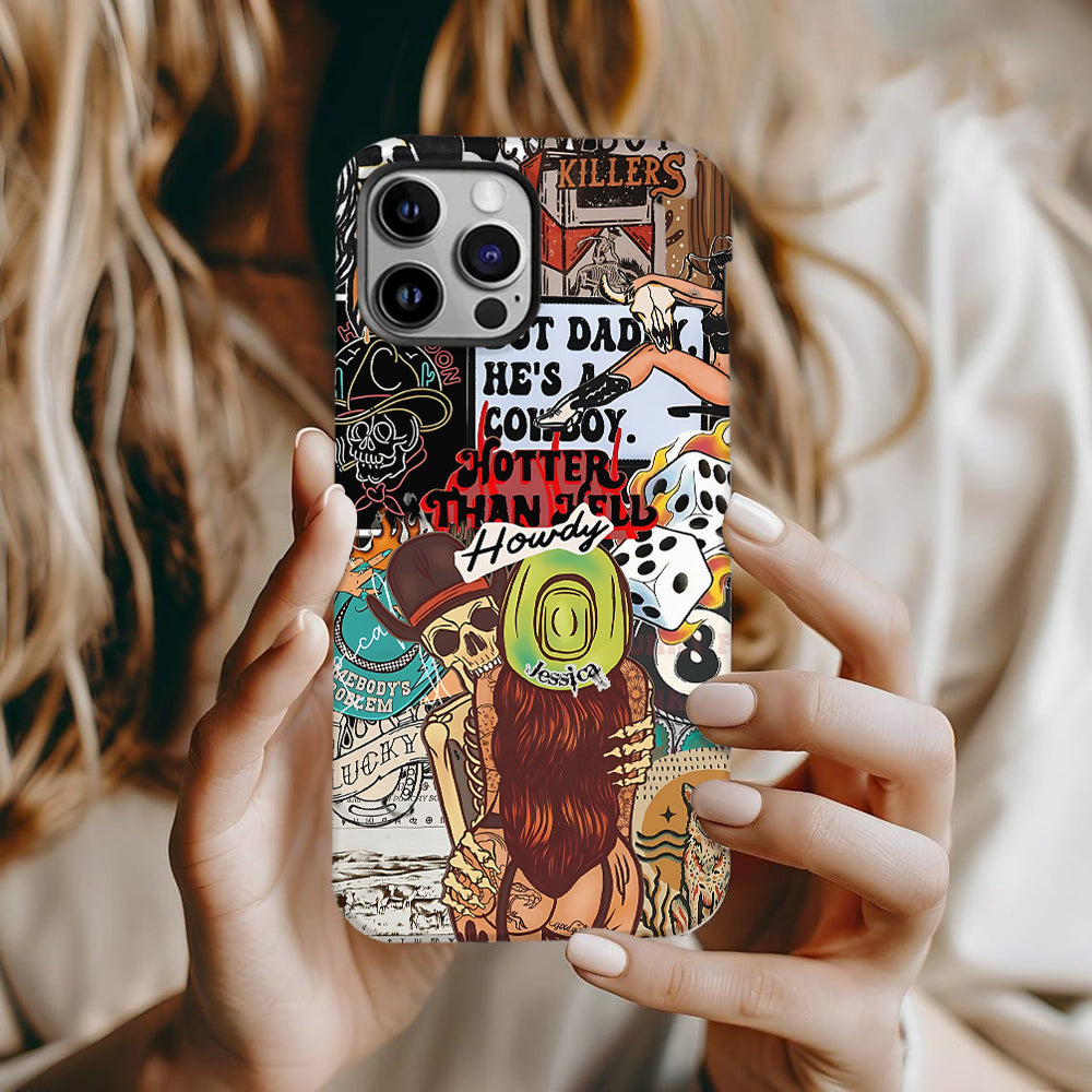 Howdy Cowgirl - Personalized Cowgirl Full Print Phone Case
