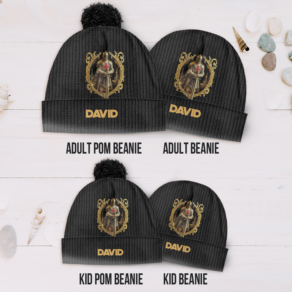 Knight Of God - Personalized Christian Beanie Hat