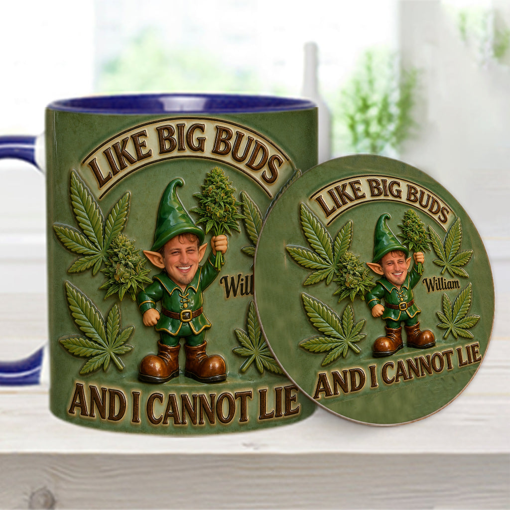 I Like Big Buds - Personalized Weed Accent Mug & Coaster